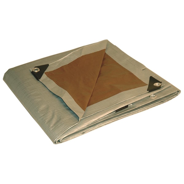 Dry Top Heavy Duty Tarp, Brown/Silver 7008298 - main